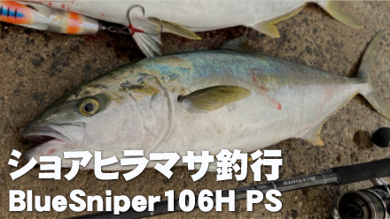 【フィールドスタッフレポート】『ショアヒラマサ釣行』BlueSniper106H PS