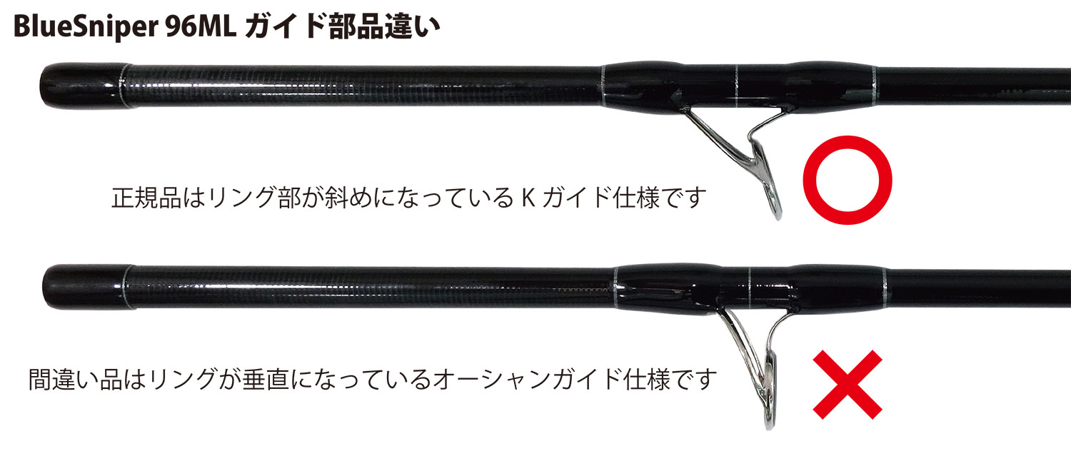 ブルースナイパー96ML・910Hにおける部品間違いについて | YAMAGA Blanks